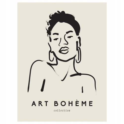 Plakat w stylu boho bohema naturalne