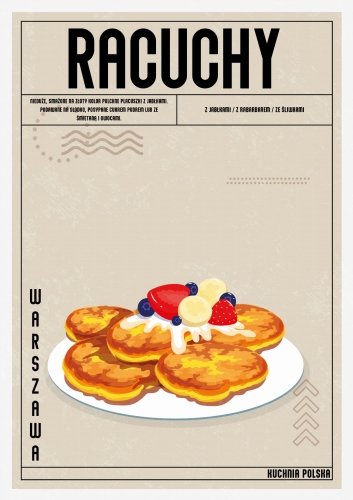 Plakat Kuchenny Racuchy Do Kuchni