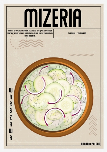 Plakat Kuchenny Mizeria Do Kuchni