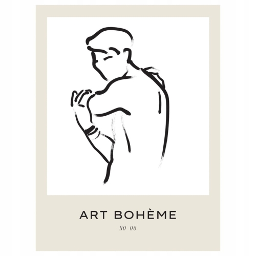 Plakat w stylu boho bohema naturalne