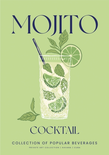 Plakat Cocktails drinki drinks Mojito