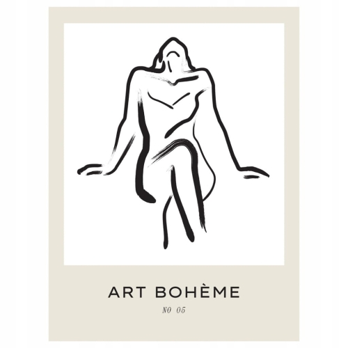 Plakat w stylu boho bohema naturalne