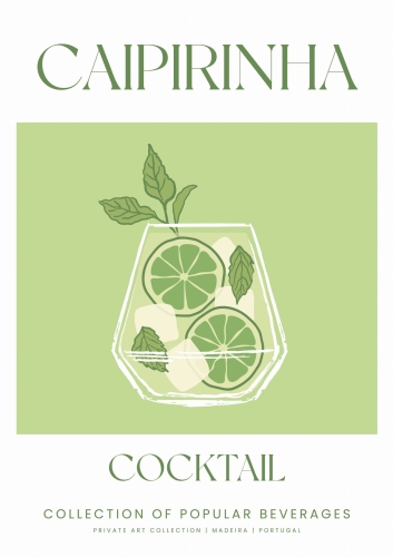 Plakat Cocktails drinki drinks Caipirinha