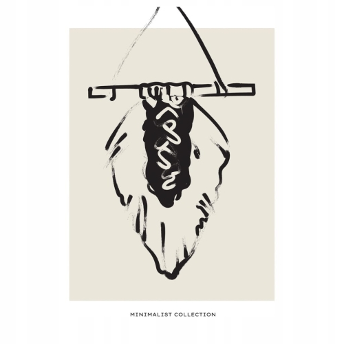 Plakat w stylu boho bohema naturalne