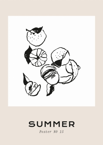 Plakat w stylu boho bohema naturalne