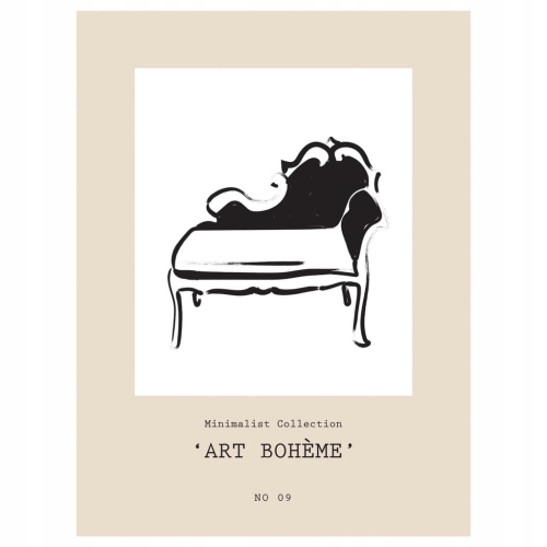 Plakat w stylu boho bohema naturalne