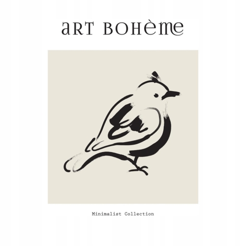 Plakat w stylu boho bohema naturalne
