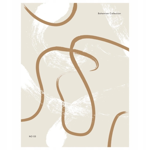 Plakat w stylu boho bohema naturalne