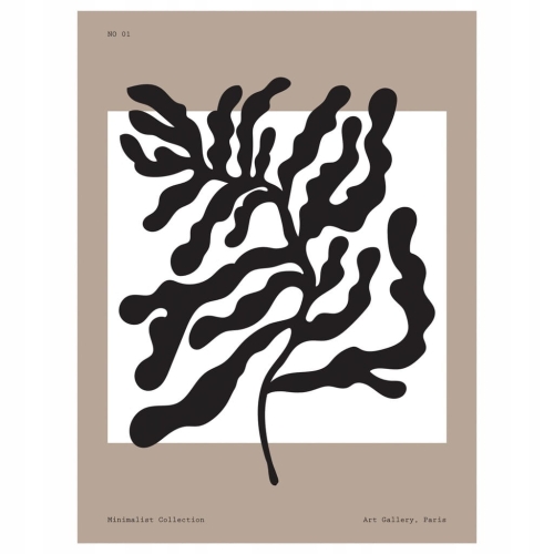 Plakat w stylu boho bohema naturalne