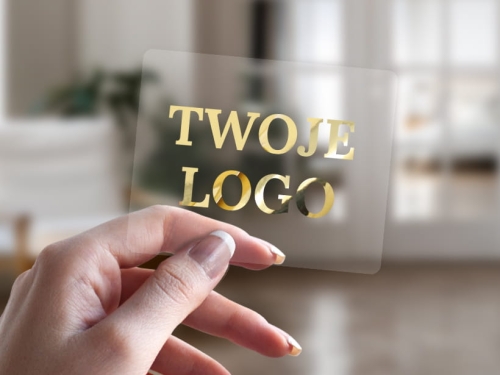 Złocone Naklejki z Twoim logo 10x10cm, 100x100mm