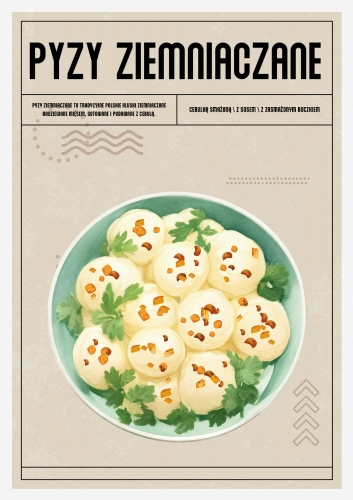 Plakat Kuchenny Pyzy Do Kuchni