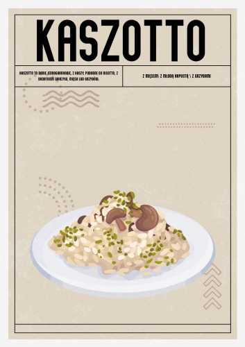 Plakat Kuchenny Kaszotto Do Kuchni
