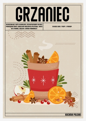 Plakat Kuchenny Grzaniec, Plakat do Kuchni