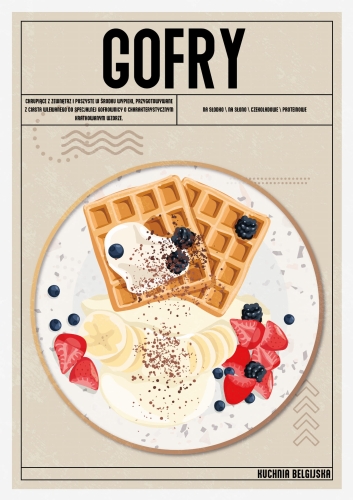Plakat Kuchenny Gofry Do Kuchni 