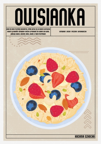 Plakat Kuchenny Owsianka Do Kuchni
