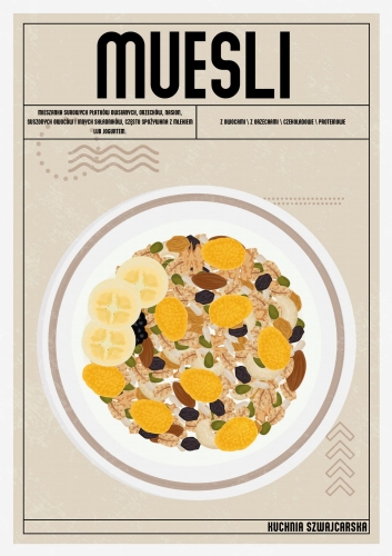 Plakat Kuchenny Muesli Do Kuchni