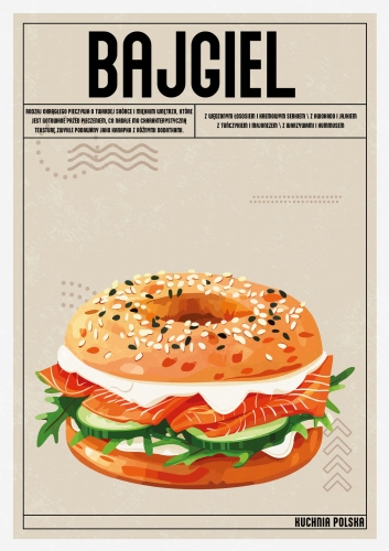 Plakat Kuchenny Bajgiel Do Kuchni 