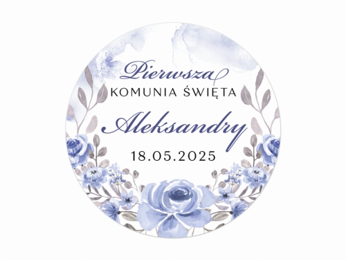 Personalizowane Naklejki na Komunię, Naklejki Komunijne, Naklejki na Komunie
