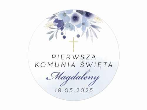 Personalizowane Naklejki na Komunię, Naklejki Komunijne, Naklejki na Komunie