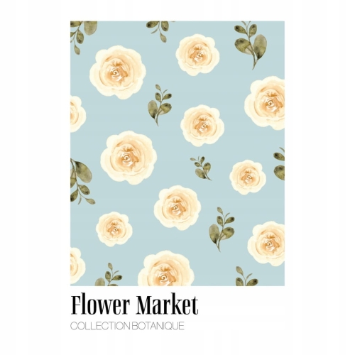 Minimalistyczny Plakat kwiaty Flower Market