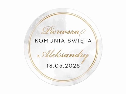 Personalizowane Naklejki na Komunię, Naklejki Komunijne, Naklejki na Komunie
