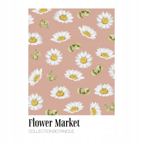 Minimalistyczny Plakat kwiaty Flower Market