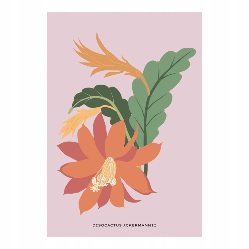 Plakat Tropiki rośliny natura kwiat kobieta