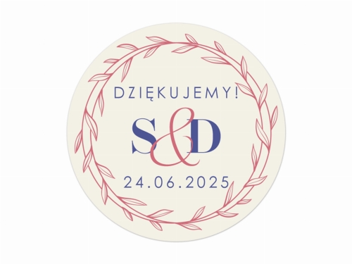 Personalizowane naklejki na wesele – minimalistyczne i wyjątkowe