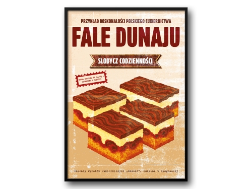Fale Dunaju – Plakat PRL / Słodki Klasyk w Stylu Retro