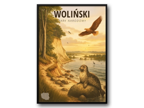 Plakat Woliński Park Narodowy
