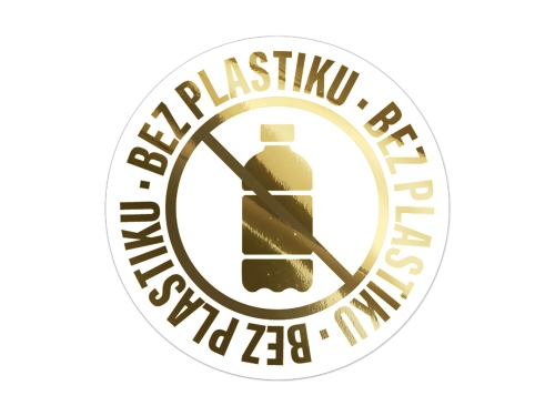 Złocone naklejki Eco, Zero Waste Nr 2