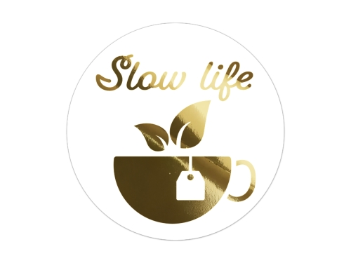 Złocone naklejki Eco, Zero Waste Nr 7