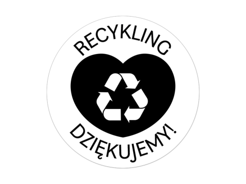 Naklejki Eco, Zero Waste na białej lub przezroczystej folii Nr 5