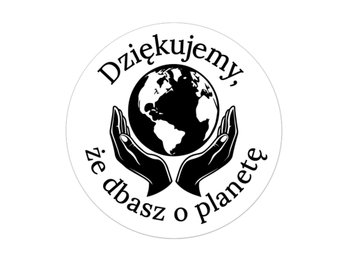 Naklejki Eco, Zero Waste na białej lub przezroczystej folii Nr 8