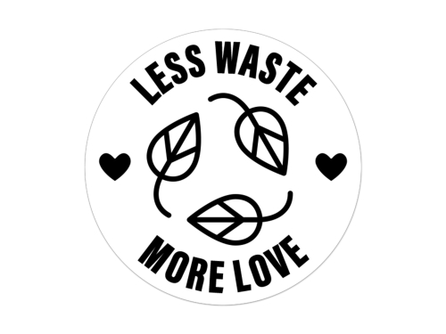 Naklejki Eco, Zero Waste na białej lub przezroczystej folii Nr 10