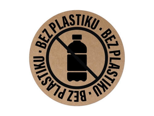 Naklejki Eco, Zero Waste na papierze Kraft Nr 2