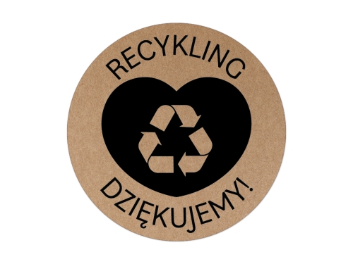 Naklejki Eco, Zero Waste na papierze Kraft Nr 5