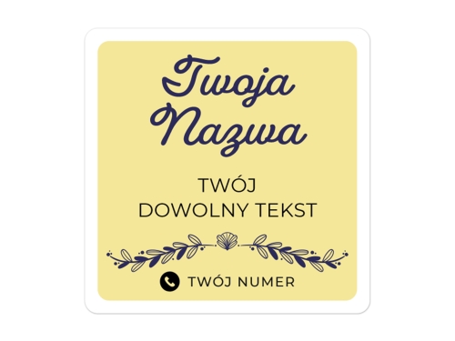 Personalizowane naklejki dla kwiaciarni – estetyczne etykiety do flower boxów, od 100 szt.