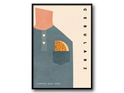 Plakat Cebularz lubelski humor retro regionalny do kuchni