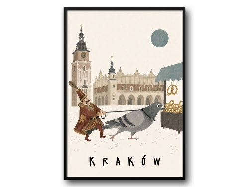 Plakat Kraków, Lajkonik i krakowskie obwarzanki