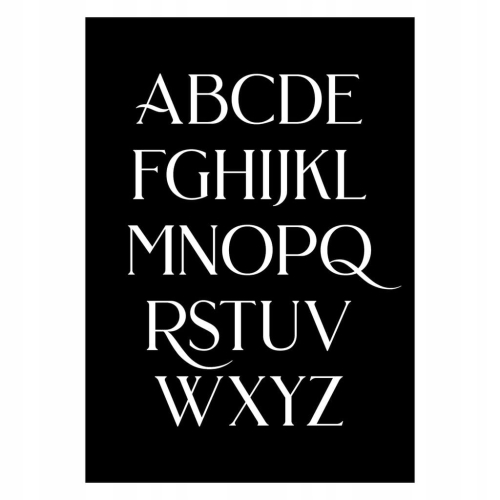 Plakat Alfabet typograficzny