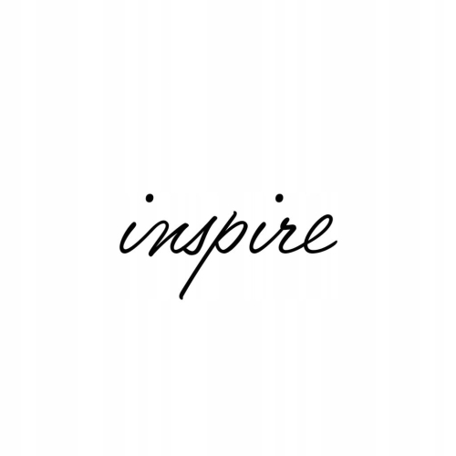 Plakat Inspire typograficzny