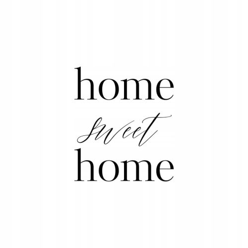 Plakat Home sweet home typograficzny