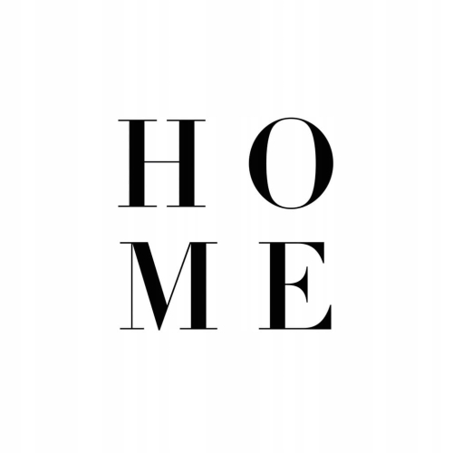 Plakat HOME typograficzny