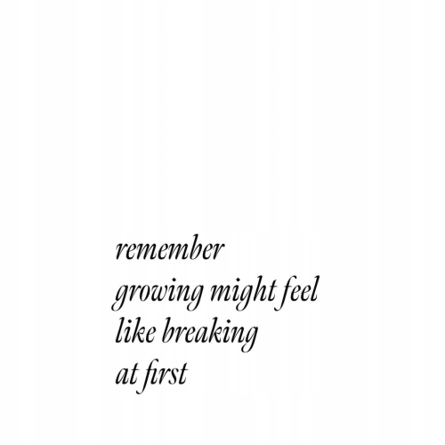 Plakat Remember growing might feel typo