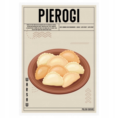 Plakat Kuchenny Pierogi Do Kuchni