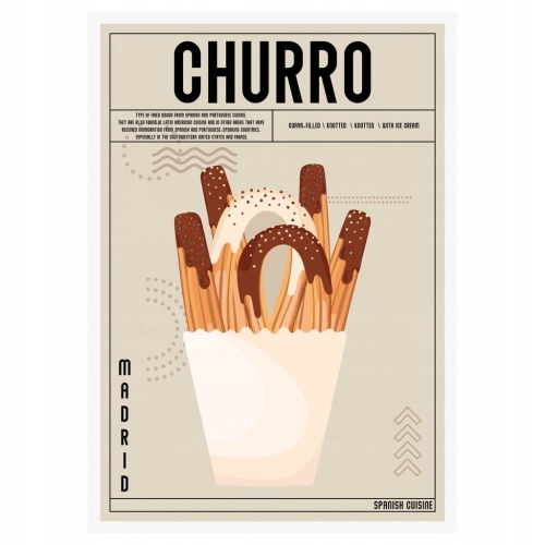 Plakat Kuchenny Churro Do Kuchni