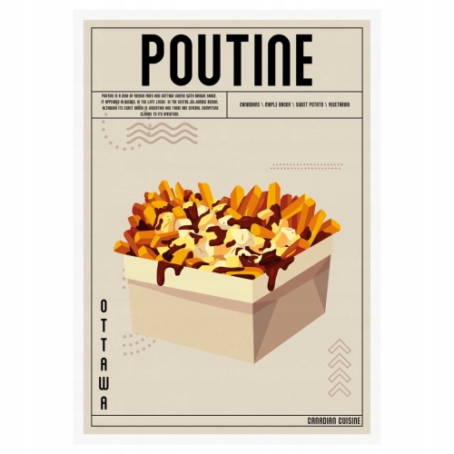 Plakat Kuchenny Poutine Do Kuchni