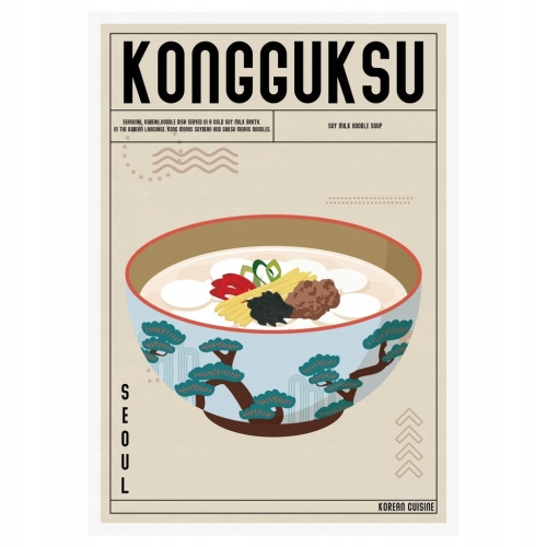 Plakat Kuchenny Kongguksu Do Kuchni