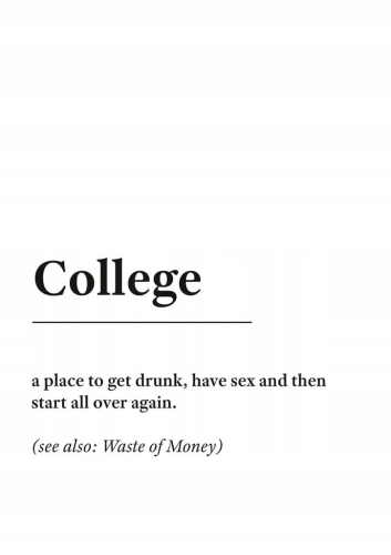 Plakat słownik miejski slang College